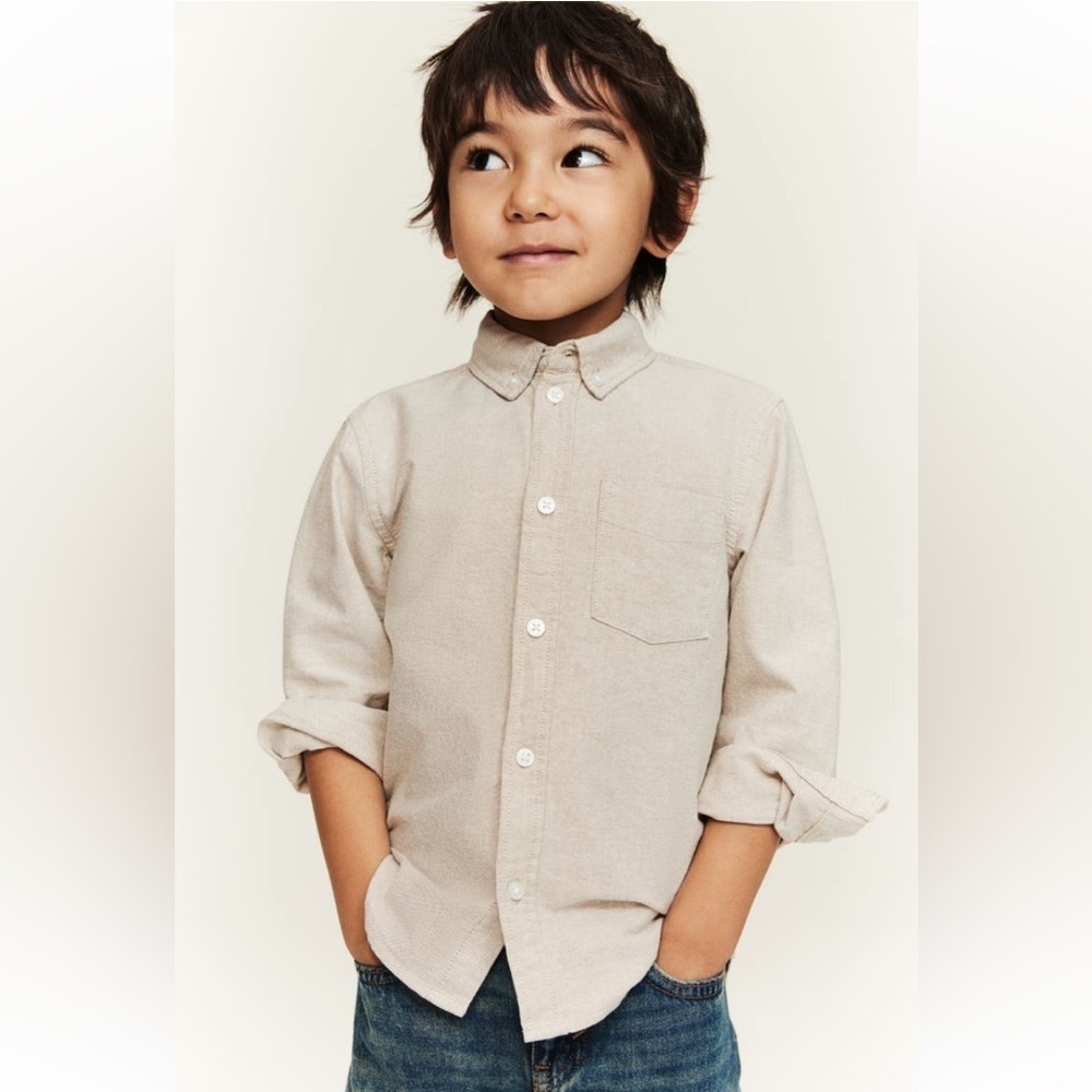 LIKE NEW H&M KIDS BUTTON DOWN SHIRT